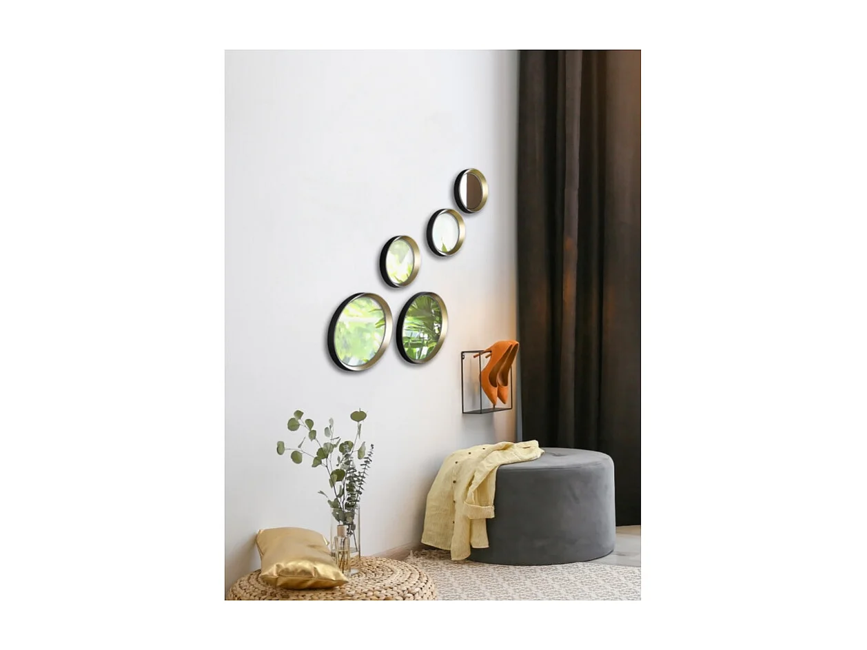5 Miroirs Lia ronds design