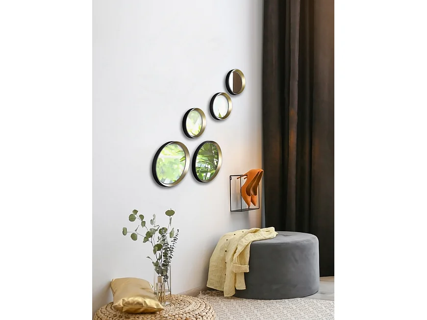 5 Miroirs Lia ronds design