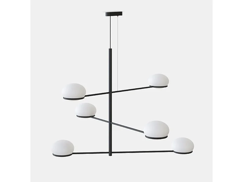 Lampe de plafond moderne Coco 6L