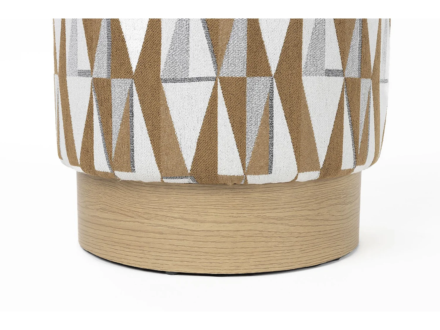 Tabouret Ziggy beige avec motifs