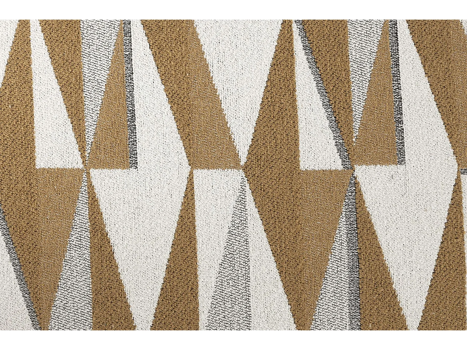 Tabouret Ziggy beige avec motifs