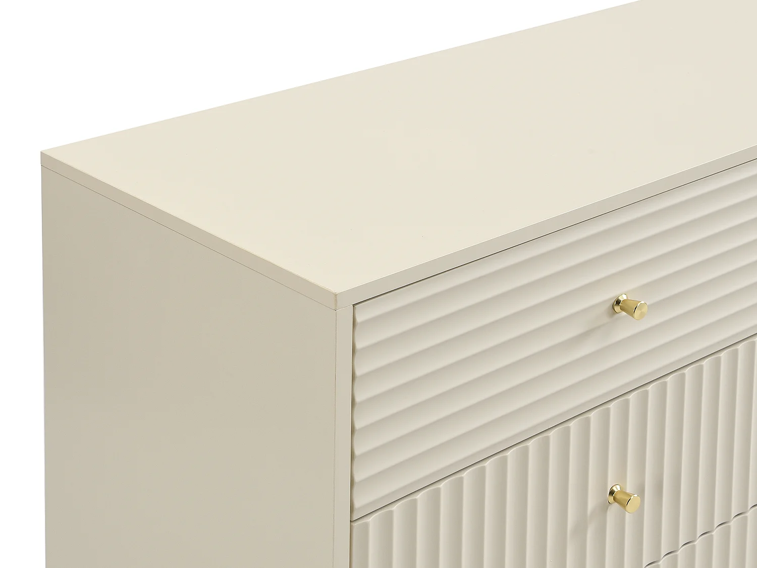 Commode 6 tiroirs - Beige - LOUREO