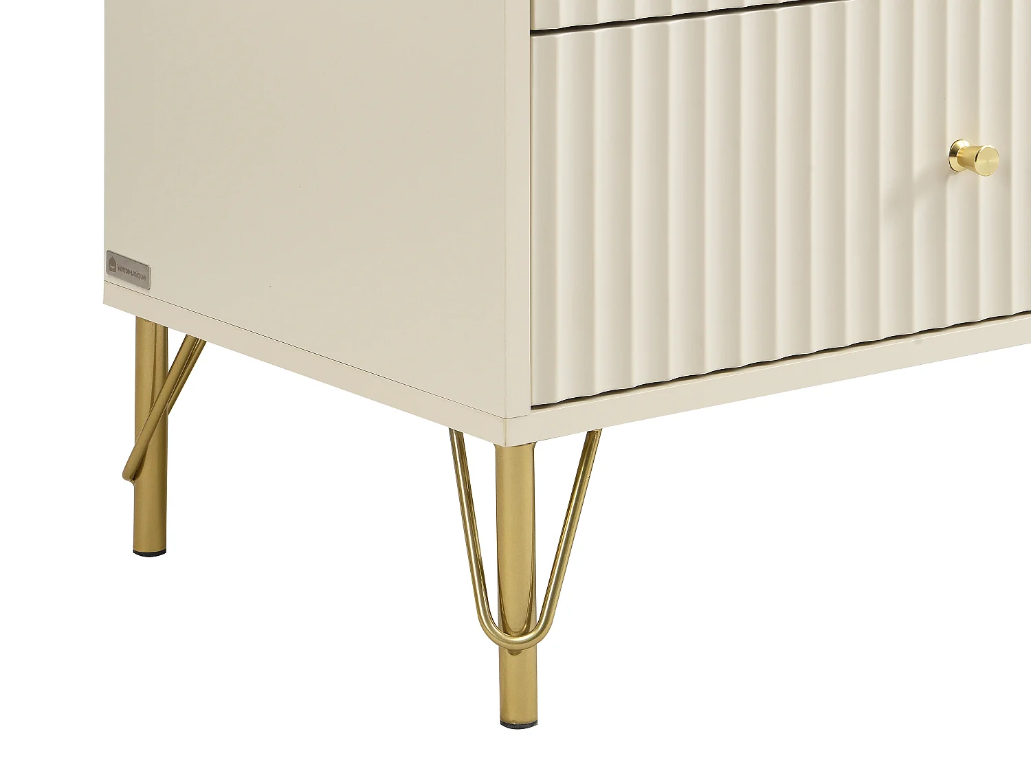 Commode 6 tiroirs - Beige - LOUREO