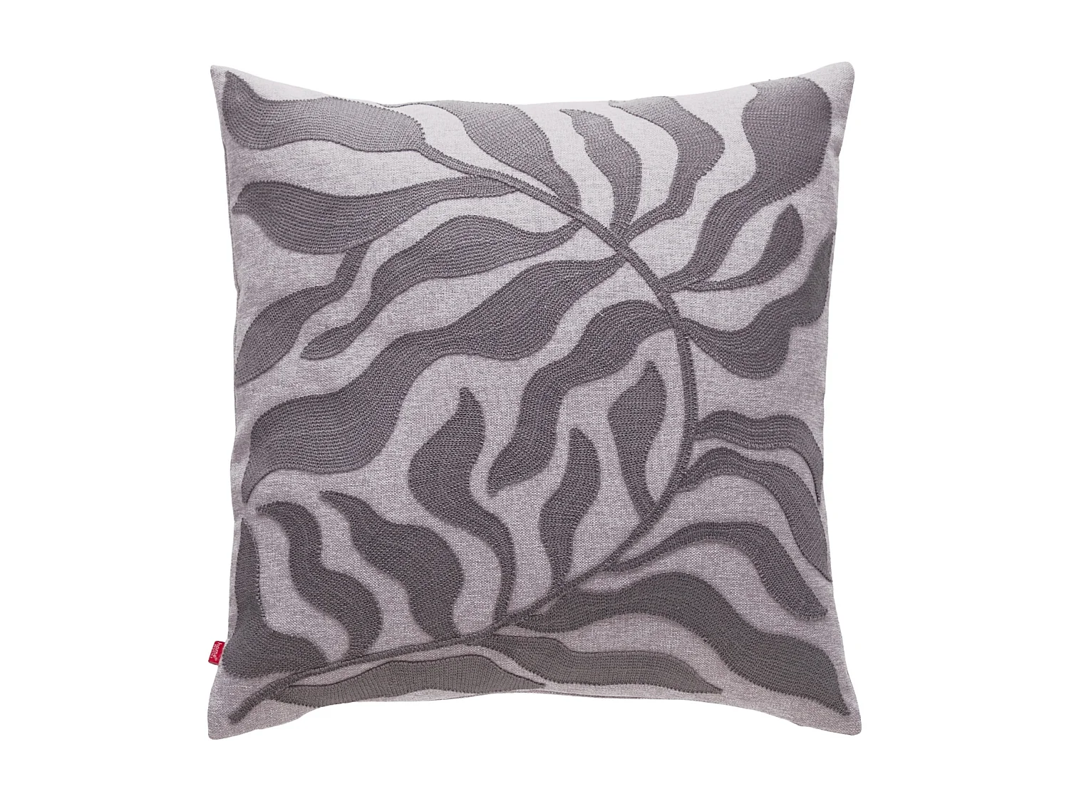 Housse De Couette Brodée Kamea Gris Clair 45 x 45