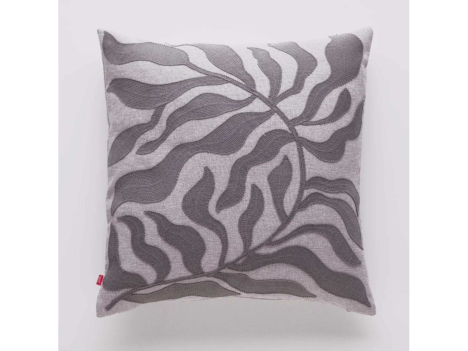 Housse De Couette Brodée Kamea Gris Clair 45 x 45