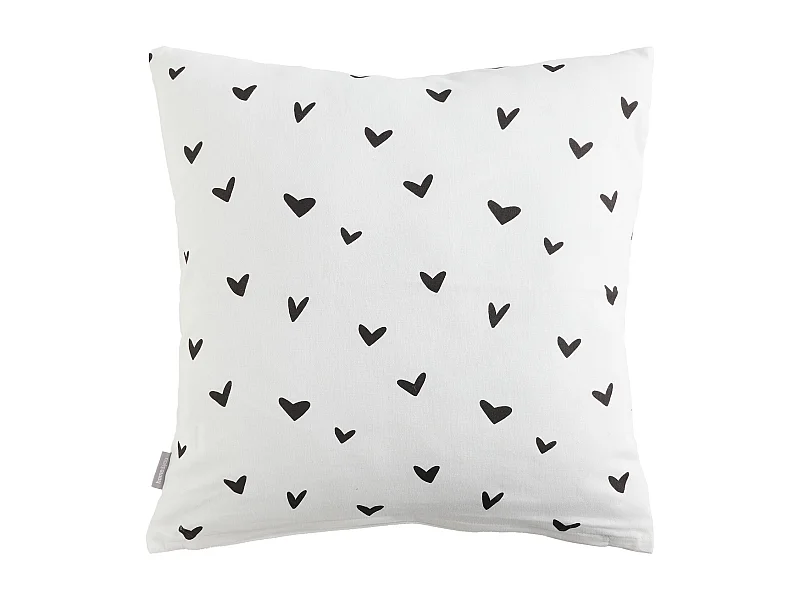 Housse De Couette Imprimée Mallory Blanc Moyen 45 x 45