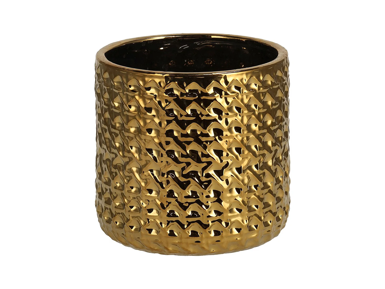 Blumentopf Sylvi mittleres Gold 15 cm