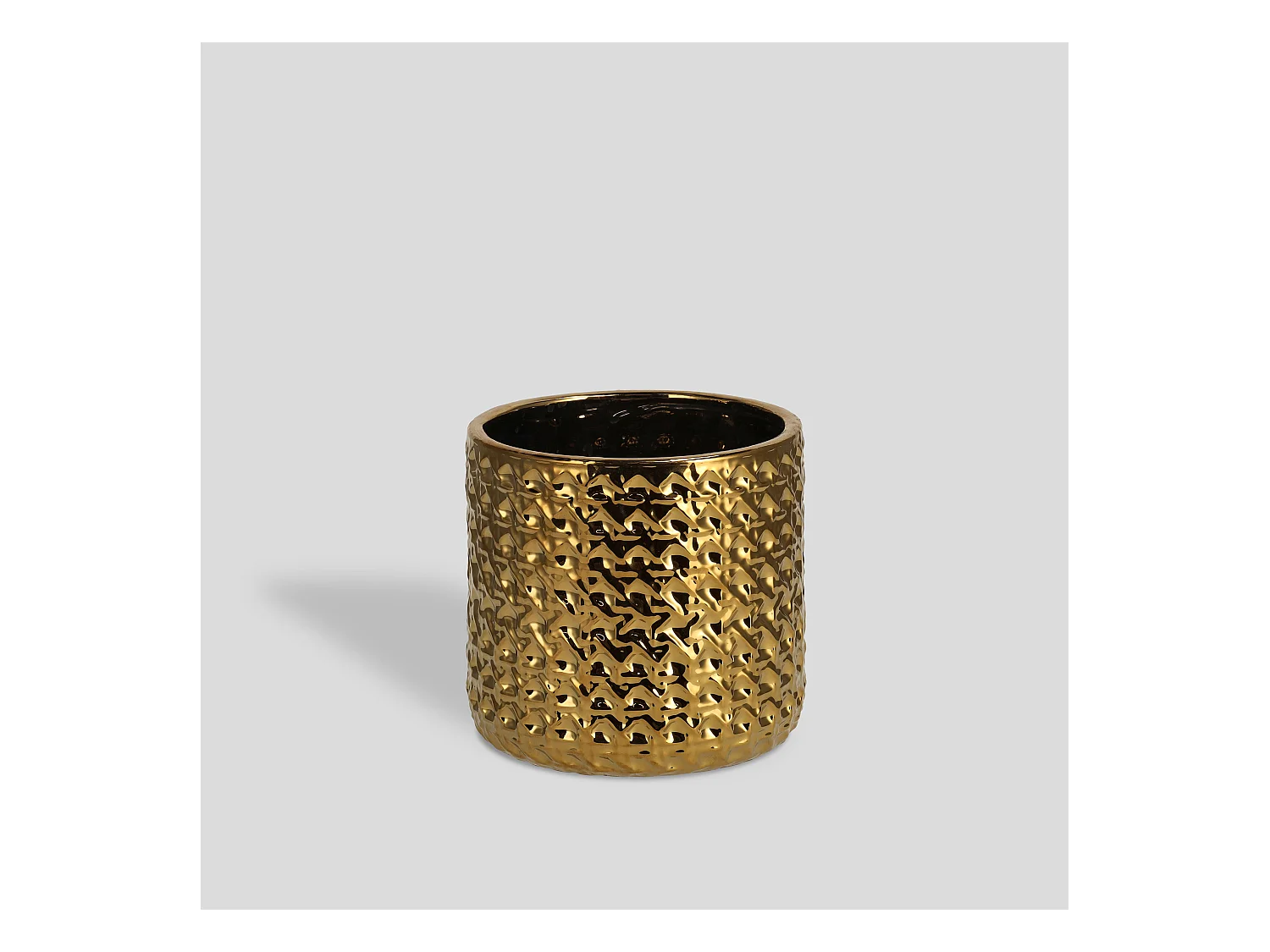 Blumentopf Sylvi mittleres Gold 15 cm