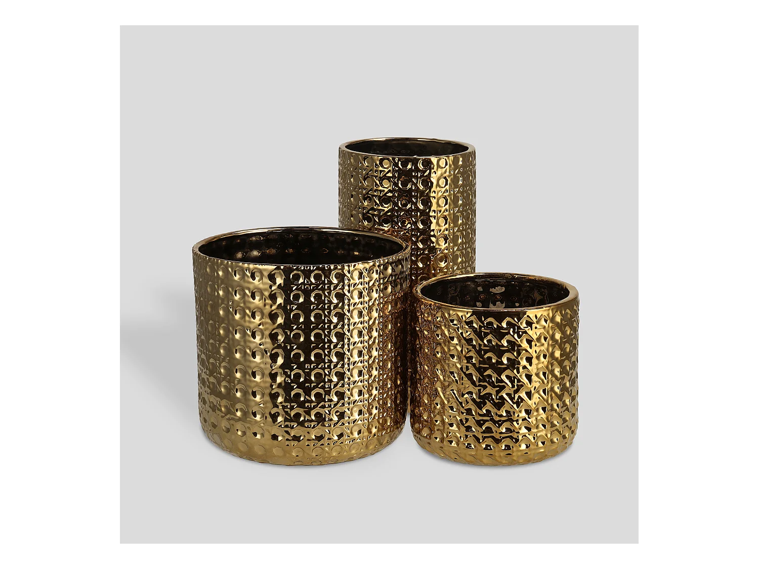 Blumentopf Sylvi mittleres Gold 15 cm