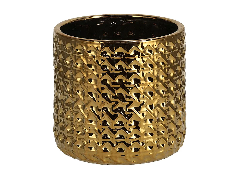 Blumentopf Sylvi mittleres Gold 15 cm