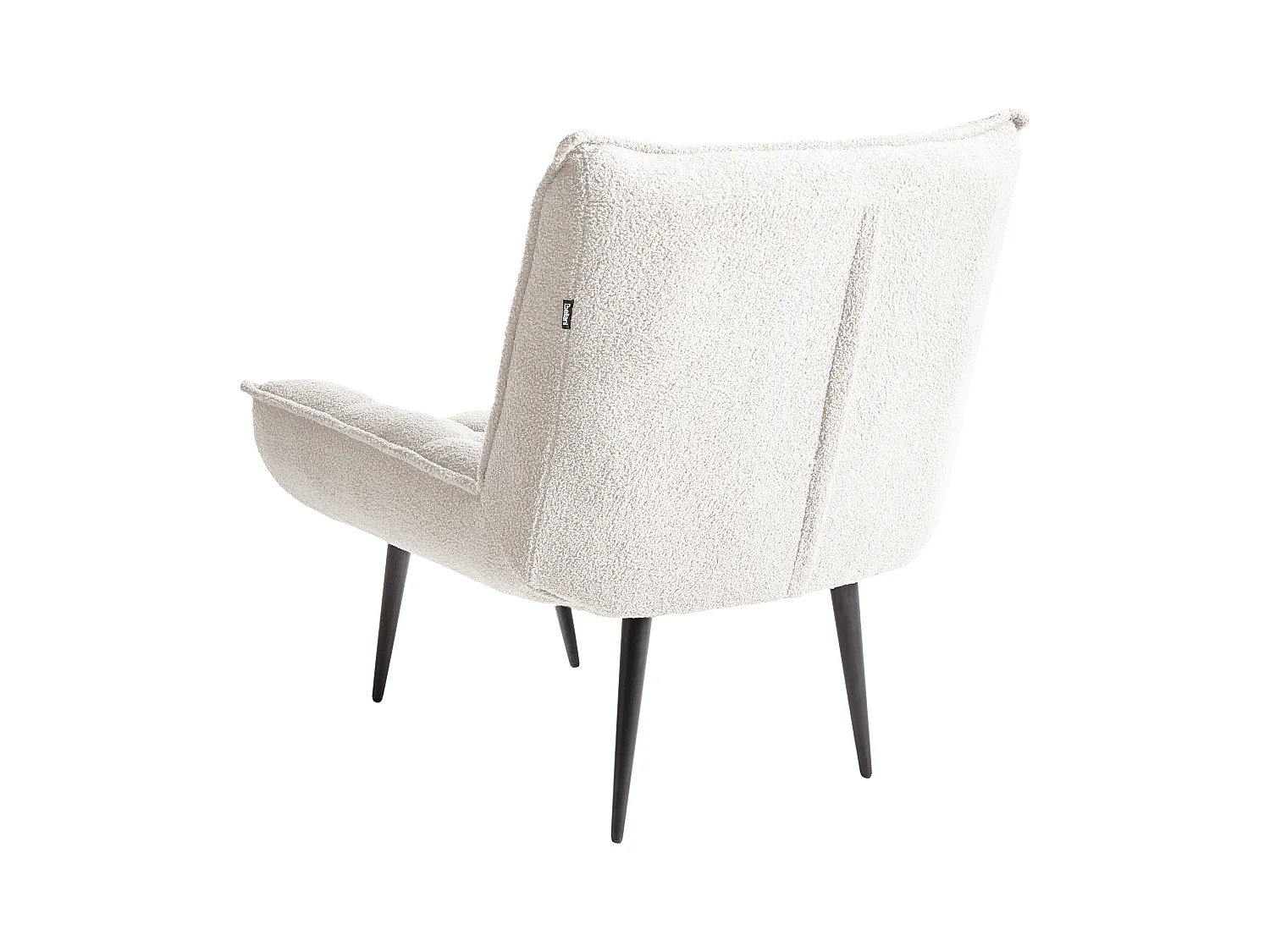 Fauteuil ALVESTA Bouclé Blanc