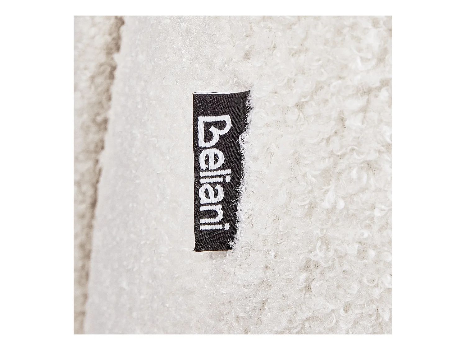 Fauteuil ALVESTA Bouclé Blanc