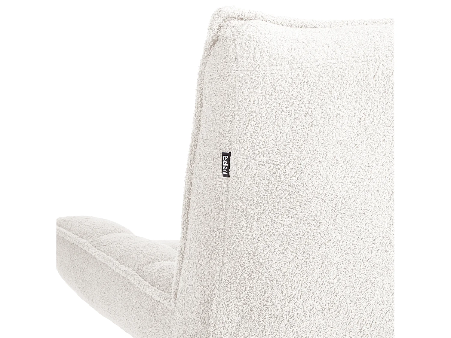 Fauteuil ALVESTA Bouclé Blanc