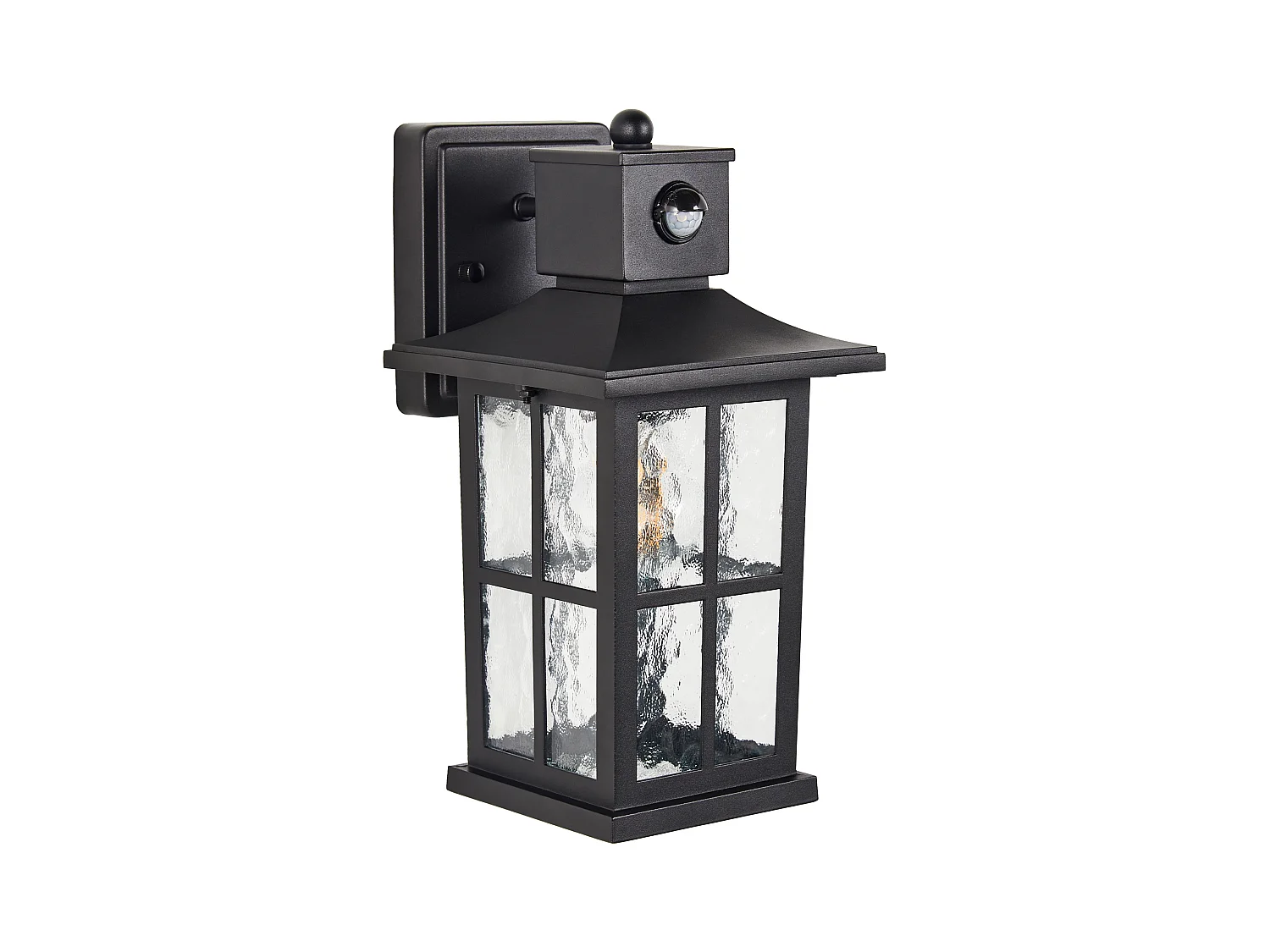 Lampe murale pour l'extérieur AZMAK Avec détecteur de mouvement Noir