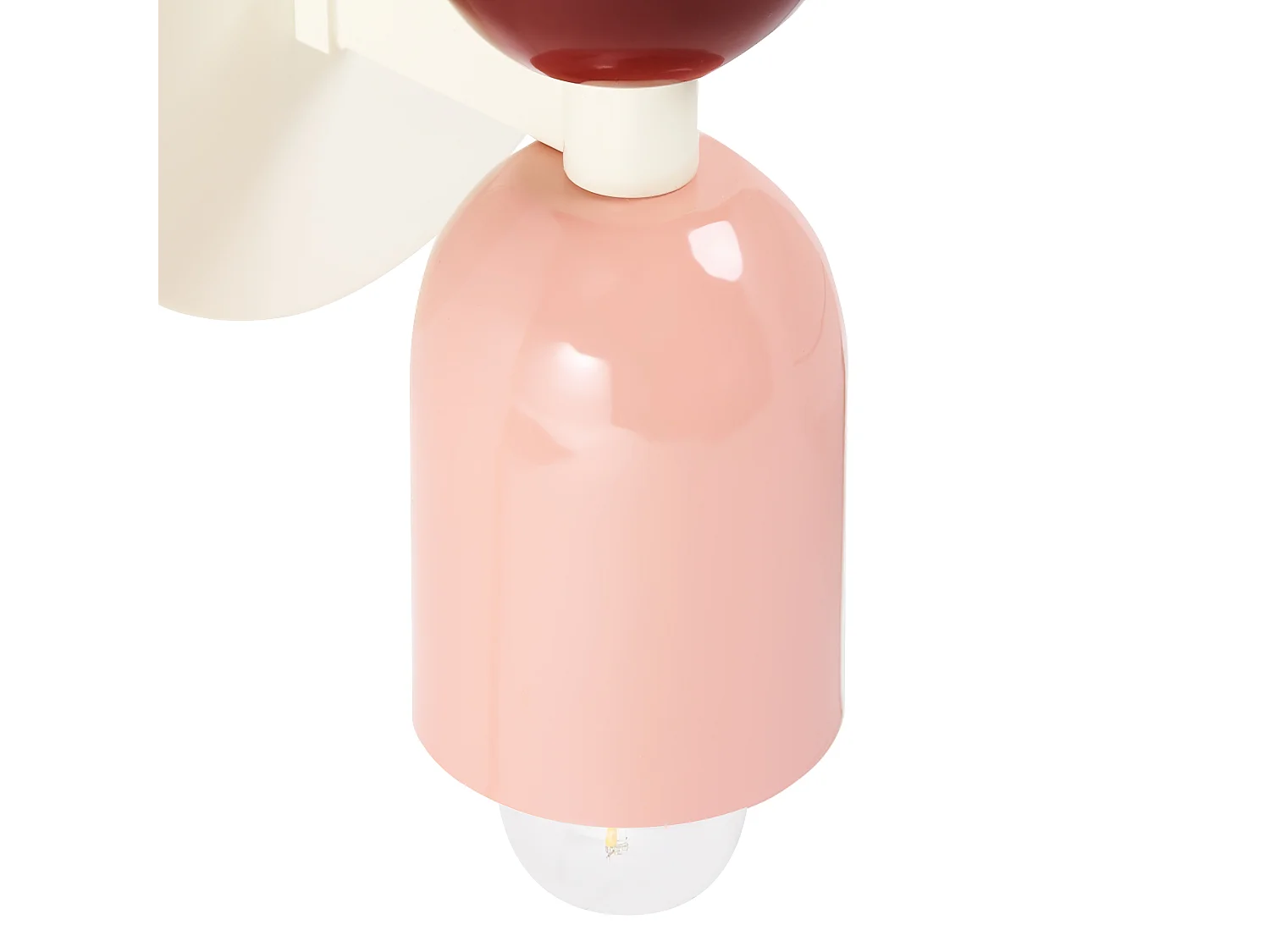 Doppelkopf Wandleuchte 2er Set Metall mehrfarbig bunt 2-flammig Retro Topi