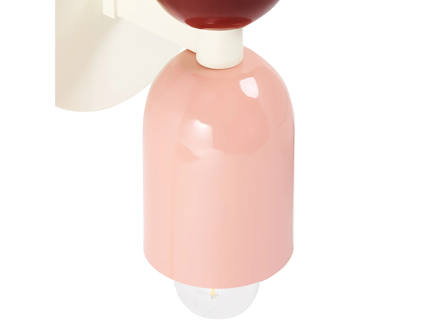 Doppelkopf Wandleuchte 2er Set Metall mehrfarbig bunt 2-flammig Retro Topi