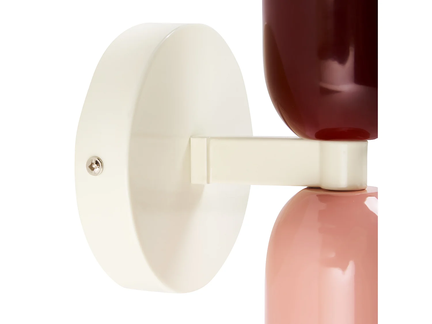 Doppelkopf Wandleuchte 2er Set Metall mehrfarbig bunt 2-flammig Retro Topi