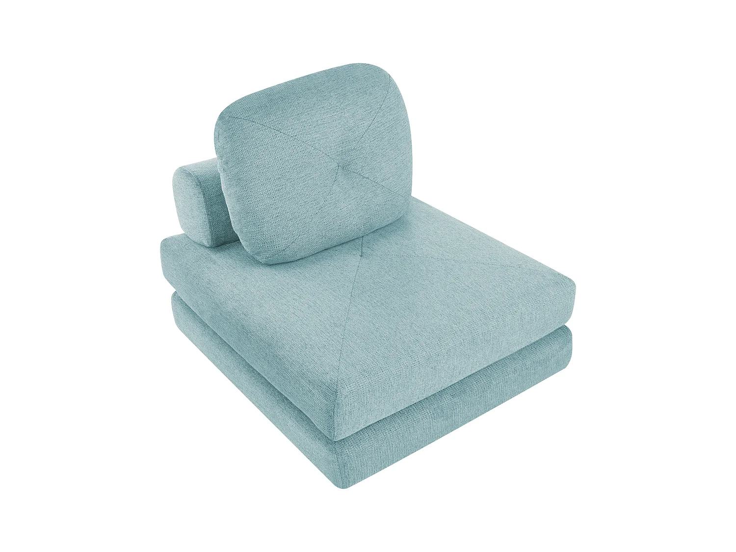 Fauteuil convertible OLDEN Tissu Vert menthe