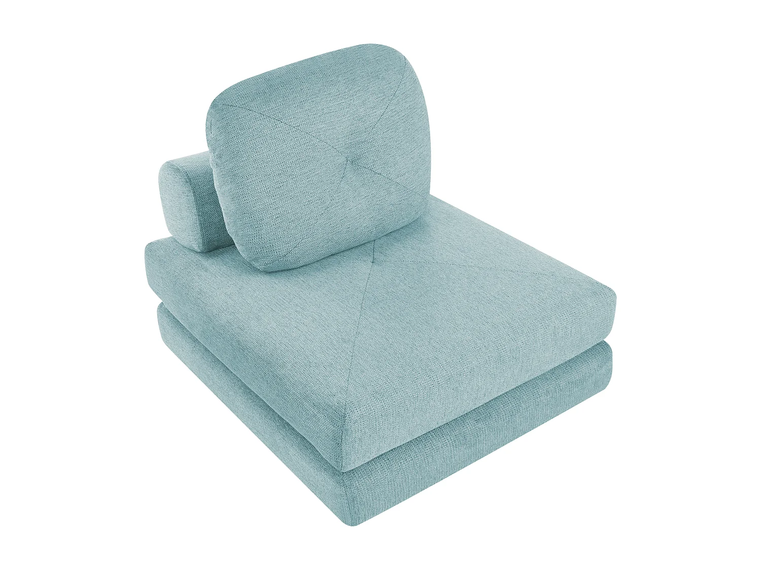 Fauteuil convertible OLDEN Tissu Vert menthe