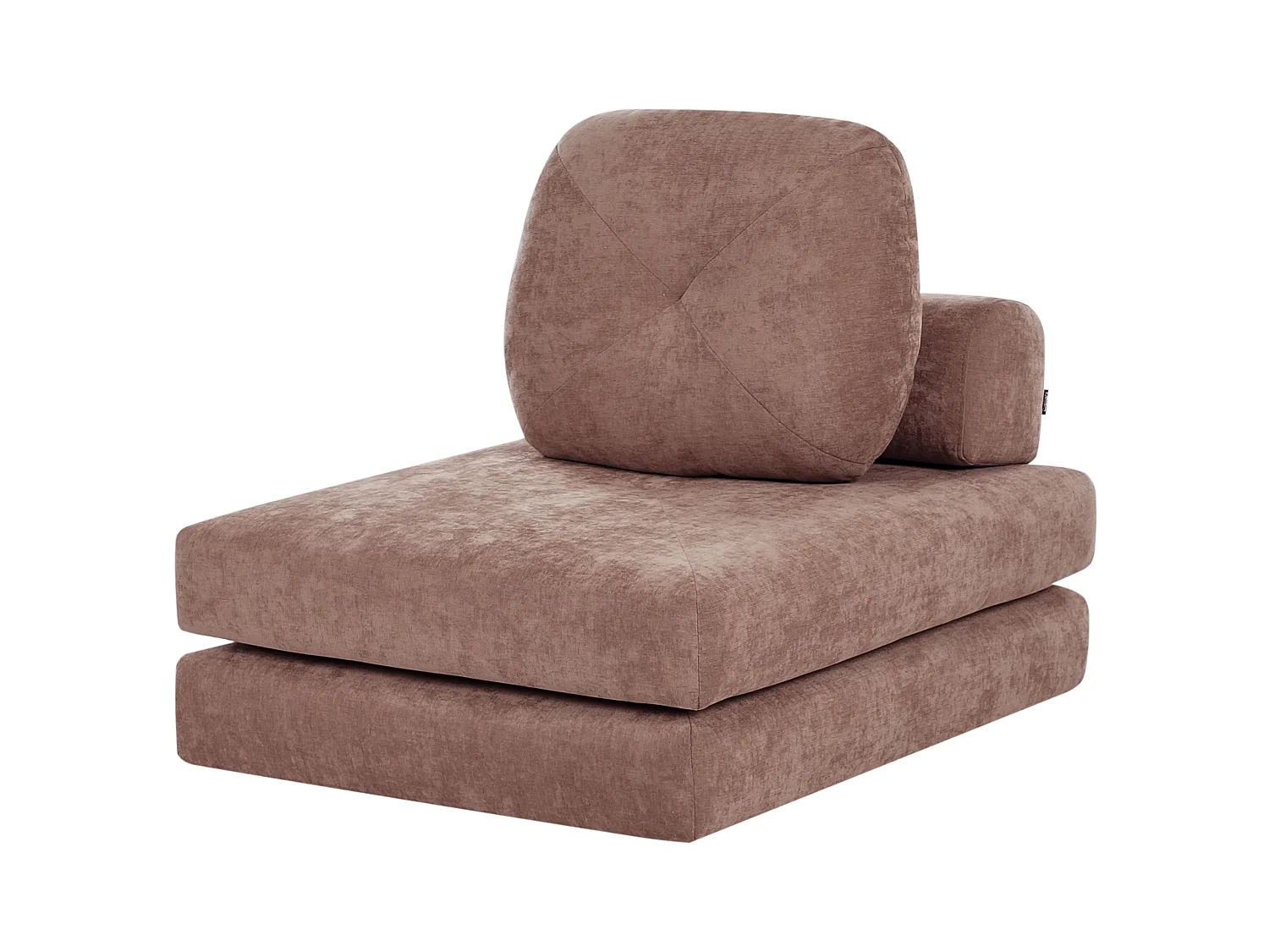 Fauteuil convertible OLDEN Tissu Marron