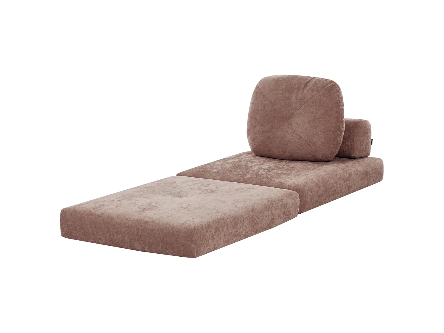 Fauteuil convertible OLDEN Tissu Marron