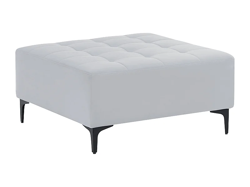 Repousa-pés ABERDEEN Veludo Cinzento claro