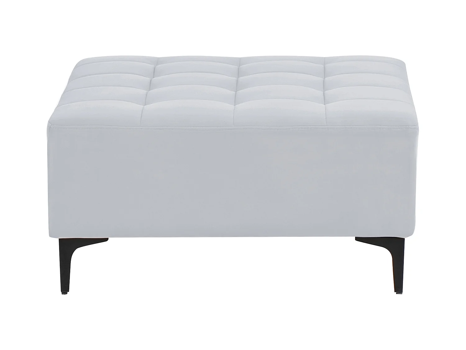 Otomana ABERDEEN Terciopelo Gris claro