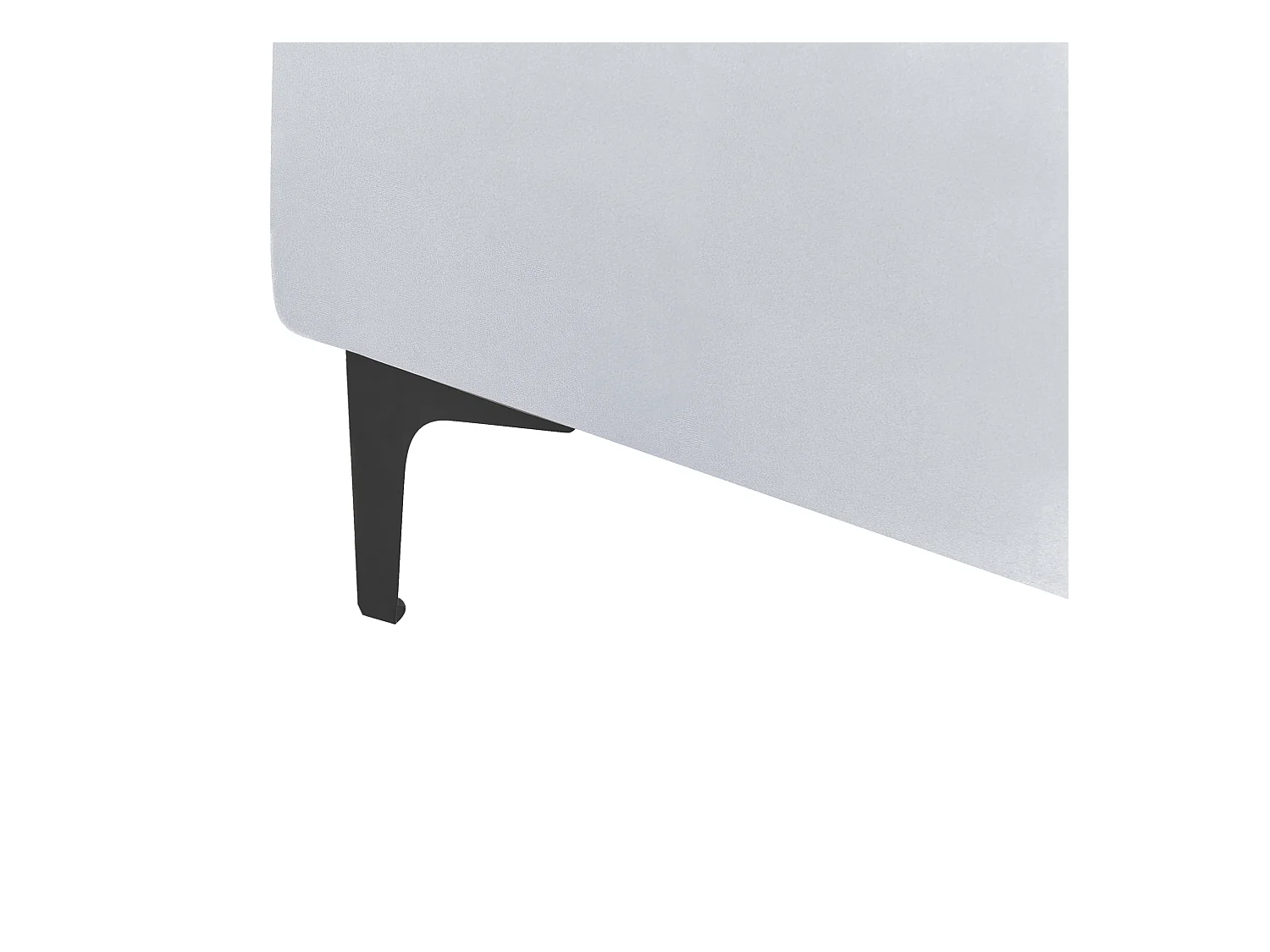 Otomana ABERDEEN Terciopelo Gris claro