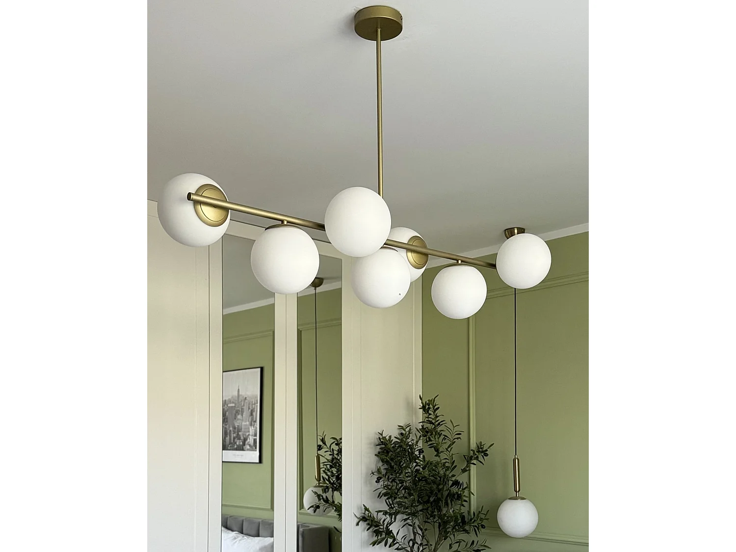 Lampe suspension KARLA Métal Doré
