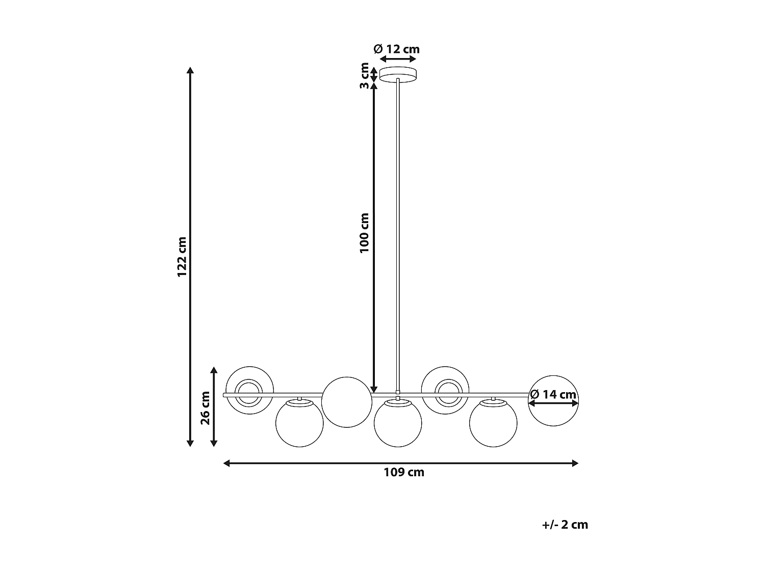 Hanglamp KARLA Metaal Goud