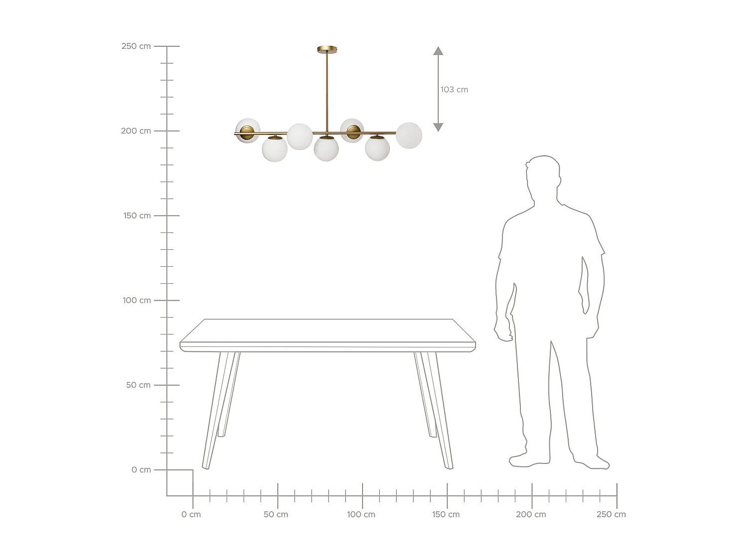 Hanglamp KARLA Metaal Goud