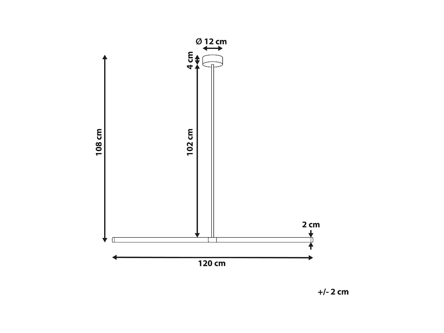 Lampe LED suspendue MAGARA Métal Noir