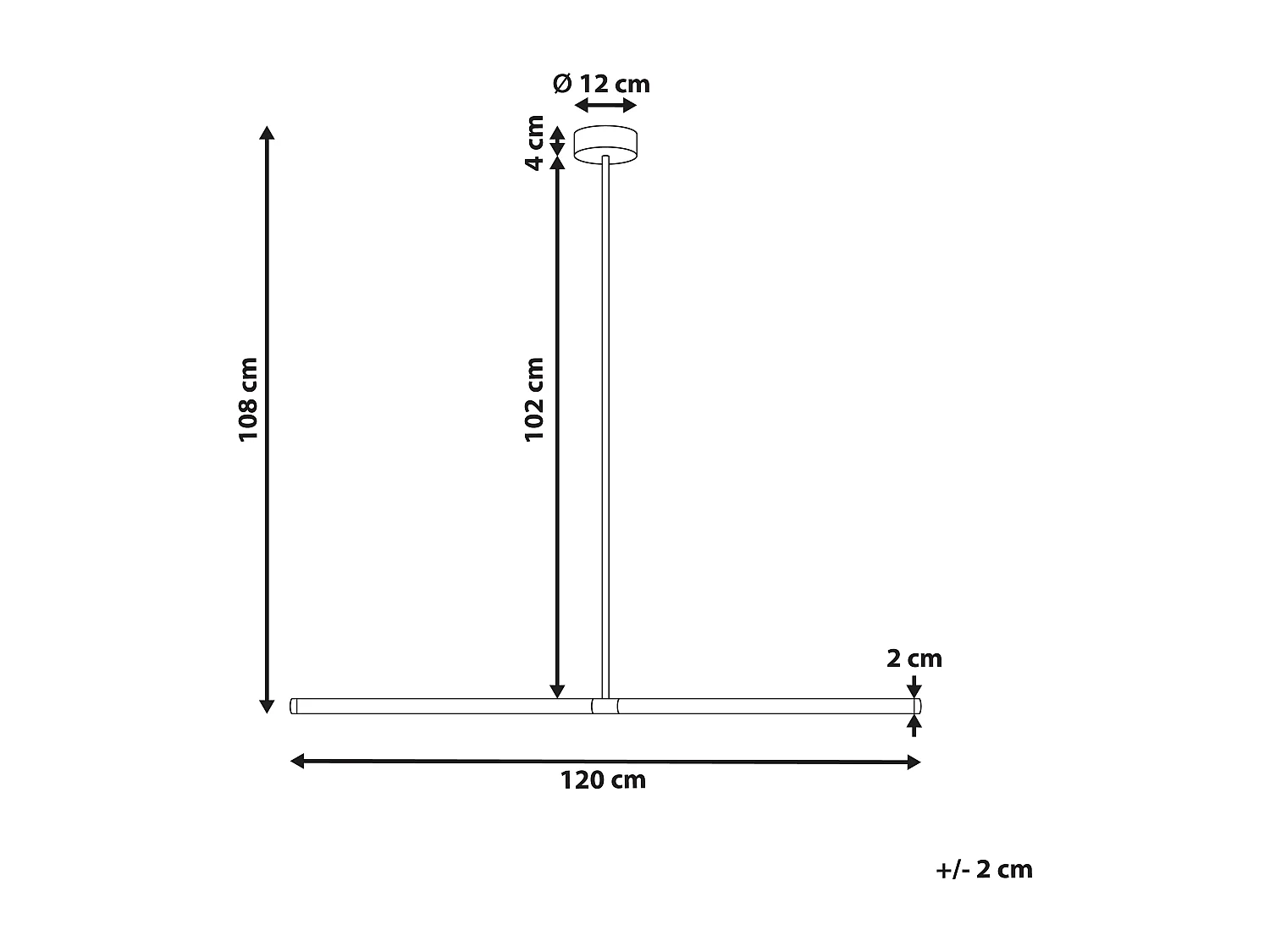 Lampe LED suspendue MAGARA Métal Noir