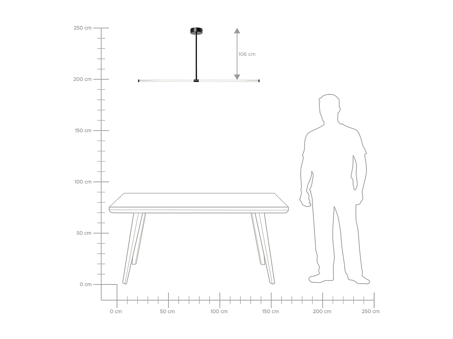 Lampe LED suspendue MAGARA Métal Noir