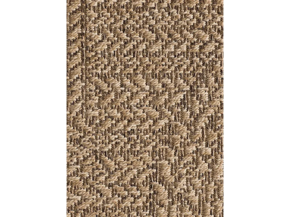 Tapis extérieur - géométrique effet jute - naturel - 200 x 290 cm - ACRA
