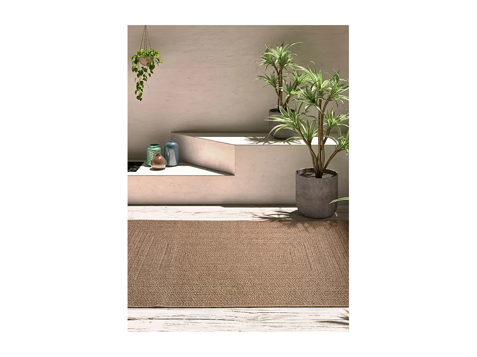 Tapis extérieur - effet jute - naturel - 120 x 170 cm - ACRA