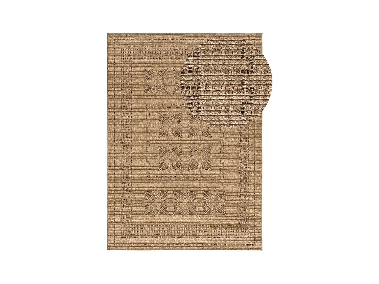 Tappeto esterior - classico effetto juta - naturale - 120 x 170 cm - ACRA