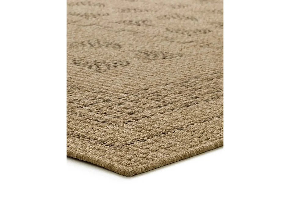 Tapis extérieur - classique effet jute - naturel - 120 x 170 cm - ACRA