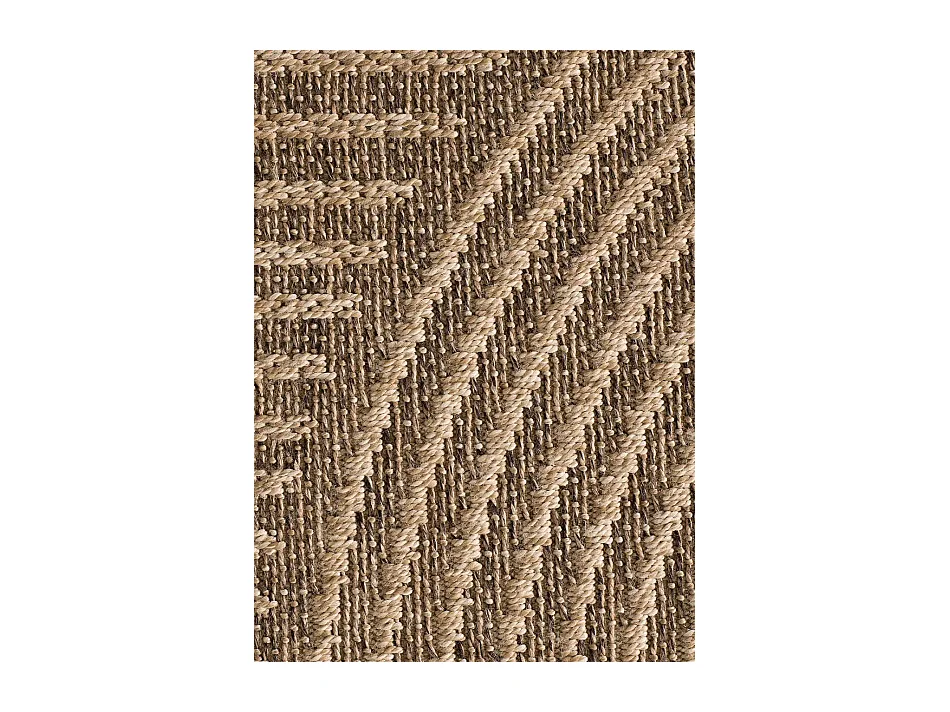 Buitentapijt - geometrisch jute-effect - natureltint - 120x170 cm - ACRA