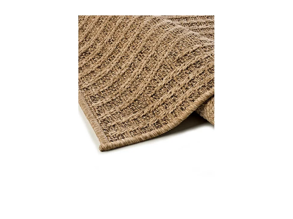 Buitentapijt - geometrisch jute-effect - natureltint - 120x170 cm - ACRA