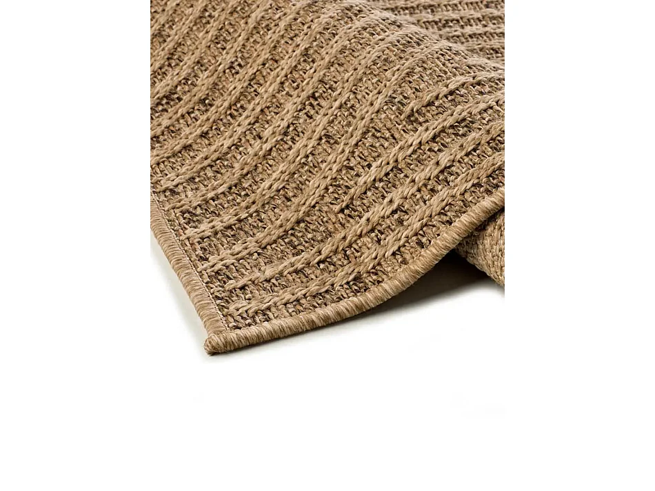 Tapis extérieur - géométrique effet jute - naturel - 120 x 170 cm - ACRA