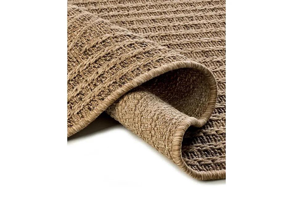 Tapis extérieur - géométrique effet jute - naturel - 120 x 170 cm - ACRA