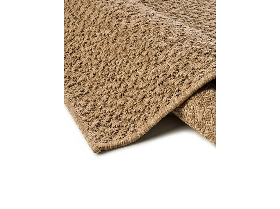 Tapis extérieur - géométrique effet jute - naturel - 160 x 230 cm - ACRA