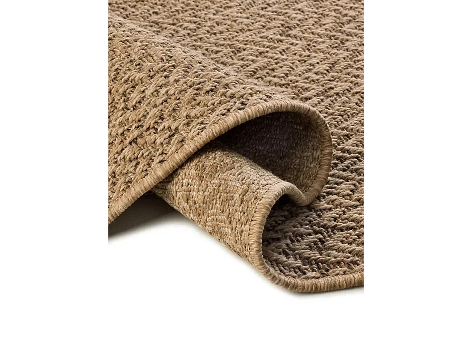 Tapis extérieur - géométrique effet jute - naturel - 160 x 230 cm - ACRA