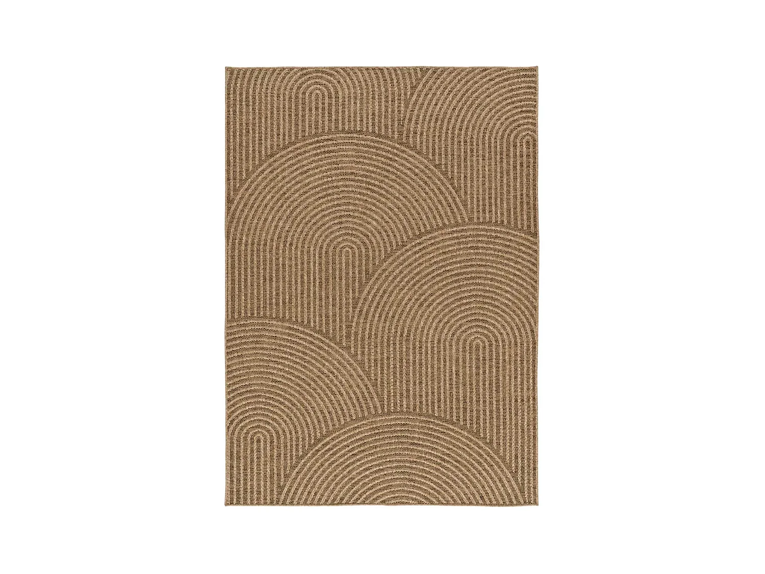 Tapete exterior - geométrico efeito juta - natural - 200 x 290 cm - ACRA