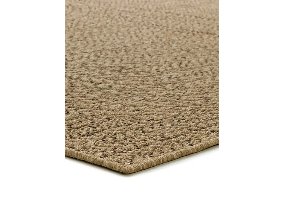 Tapis extérieur - géométrique effet jute - naturel - 80 x 150 cm - ACRA