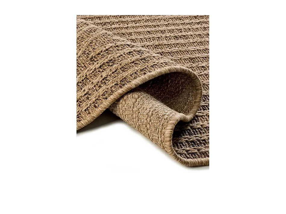Indoor-Outdoor Teppich - geometrisch und Jute-Effekt - natürlich - 160x230 cm - ACRA