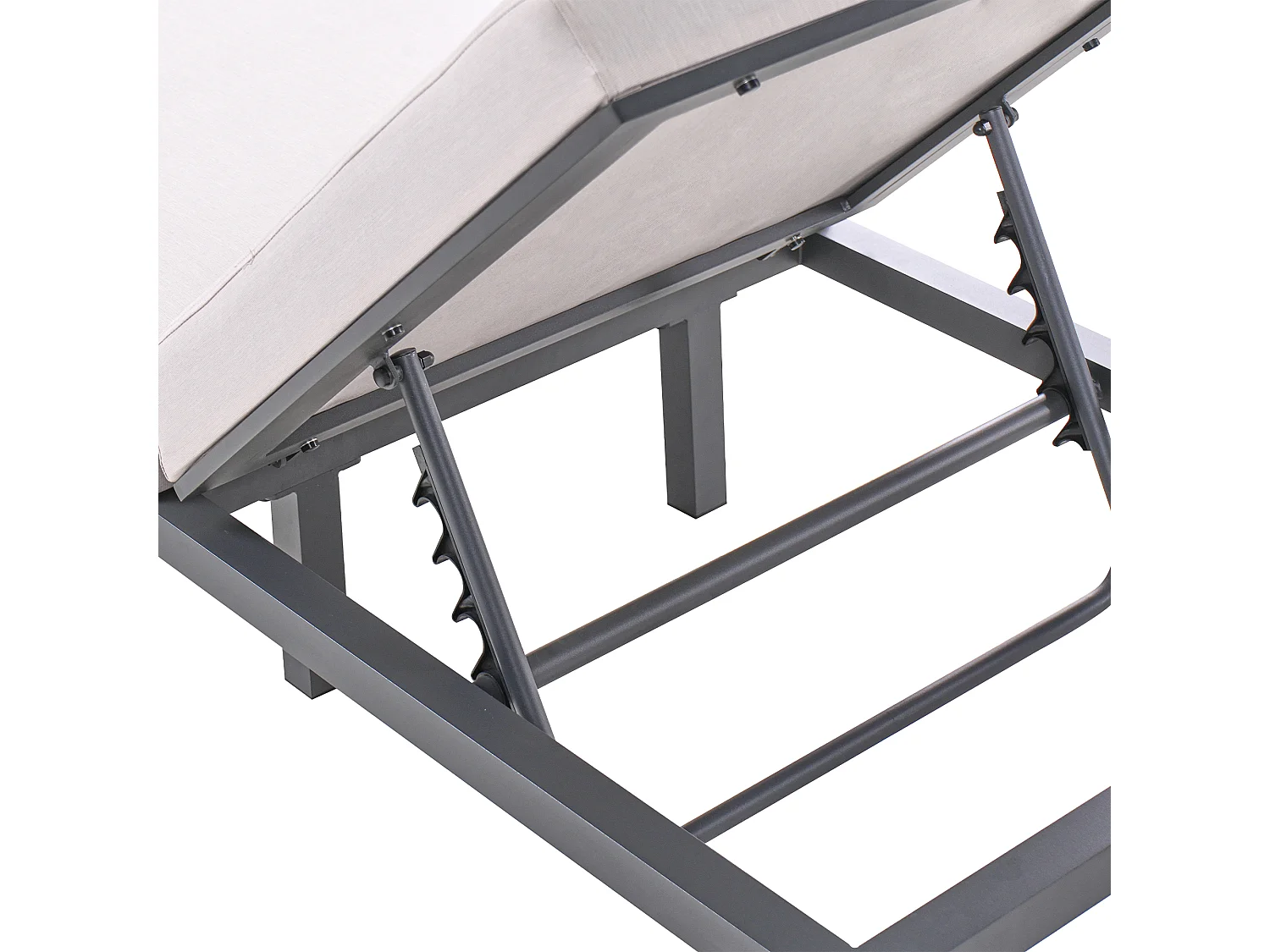 Transat avec coussin LARIANO Métal Beige clair