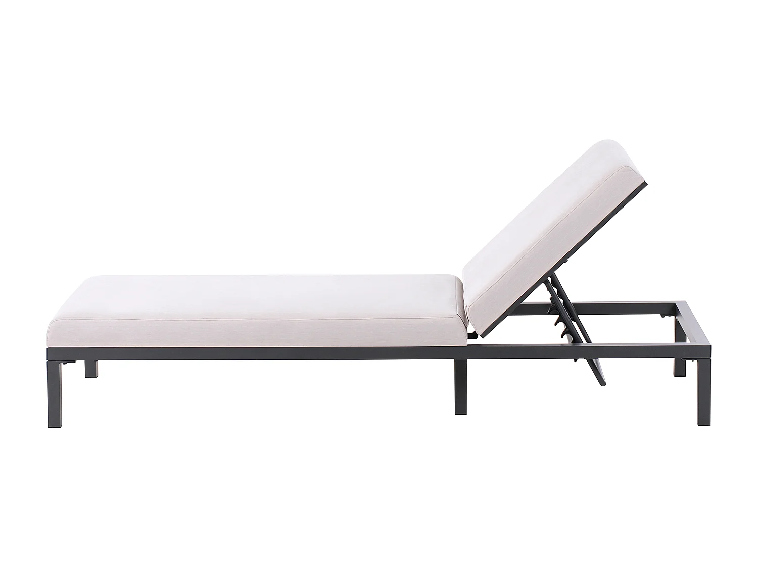 Transat avec coussin LARIANO Métal Beige clair