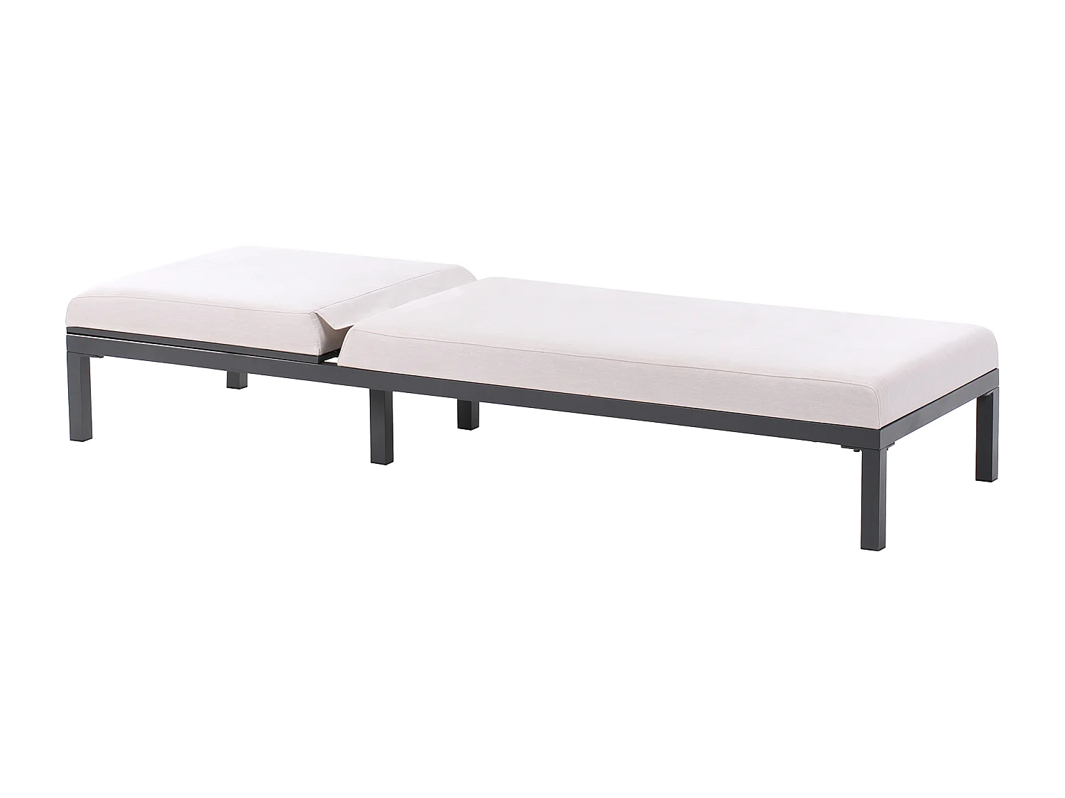 Transat avec coussin LARIANO Métal Beige clair